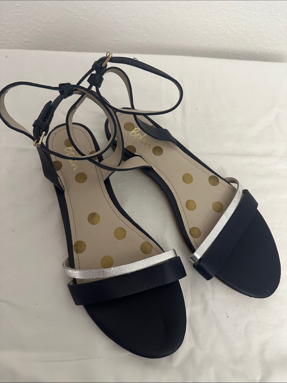 Boden Ankle Strap Low Heel Sandals